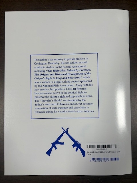 TRAVELER’S GUIDE TO FIREARM LAWS OF 50 STATES 2026-Concealed Carry Gun Laws NEW
