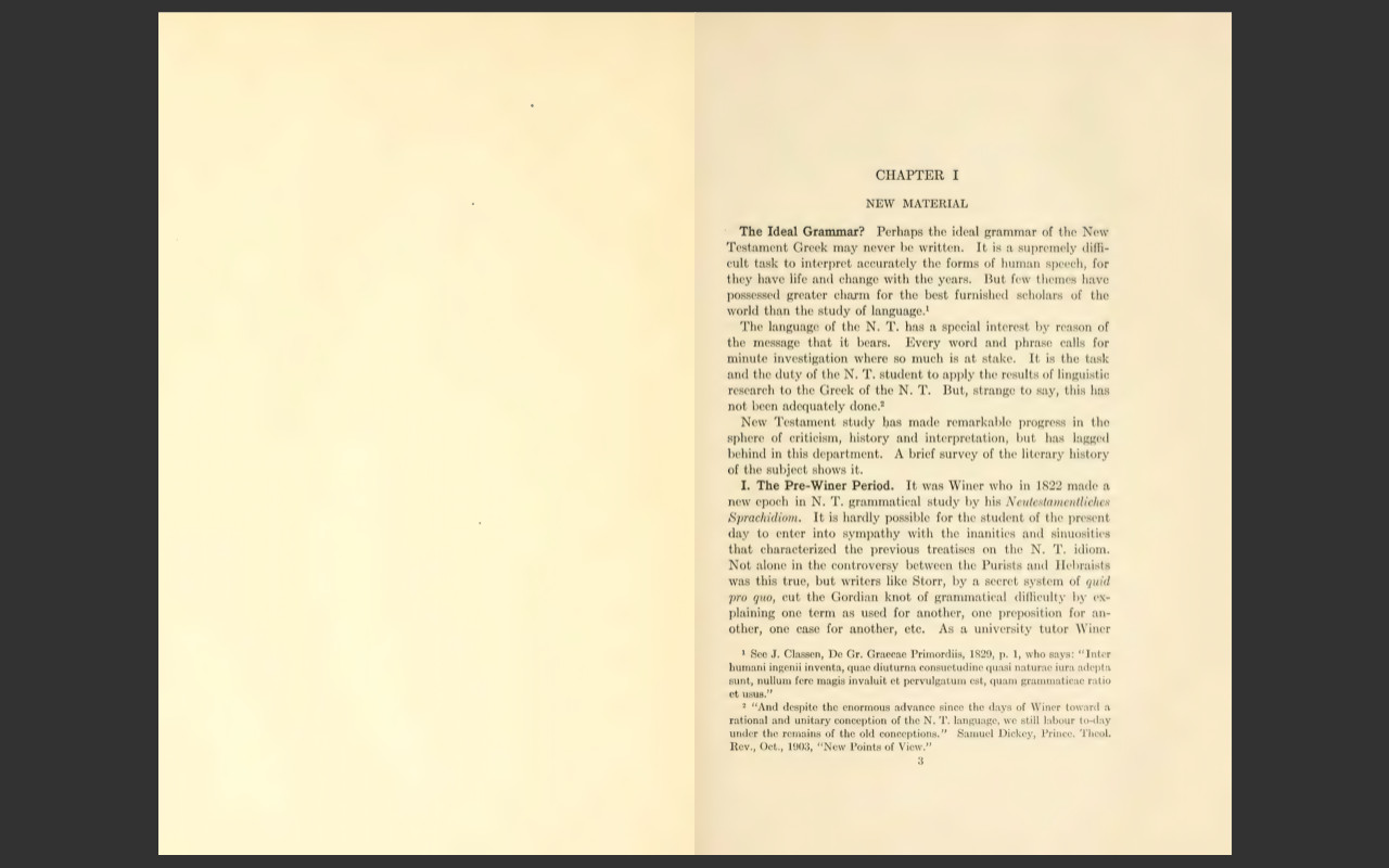 A Grammar of the Greek New Testament by A.T. Robertson (1914) E-Book on CD-ROM