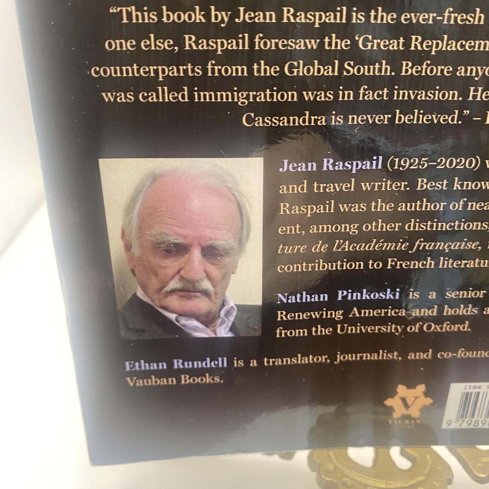 The Camp Of The Saints Jean Raspail Vauban Trade PB 2025 Dystopian Novel