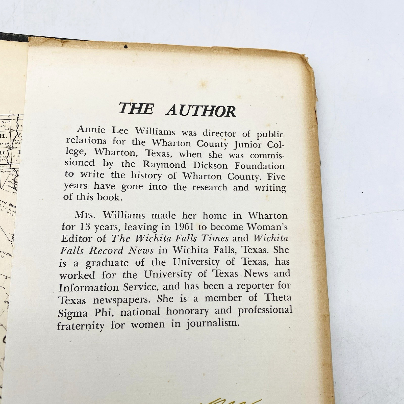 The History of Wharton County Texas 1846-1961 Annie Lee Williams Hardcover DJ