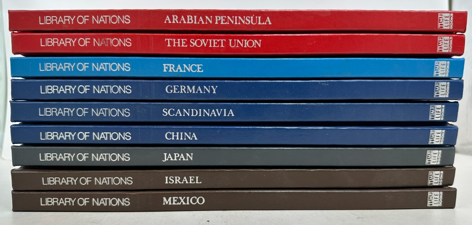 The Library of Nations · Time-Life Books Lot of 9 Hardcover 1st Edition Books