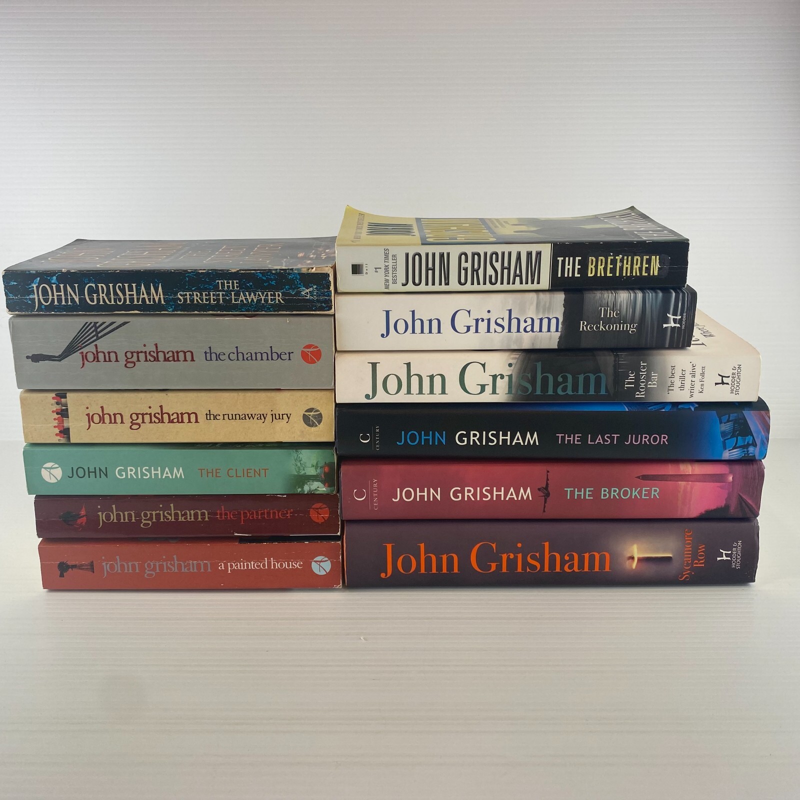 JOHN GRISHAM BUNDLE x 12 books PAPERBACK and HARDCOVER MIX CRIME THRILLER