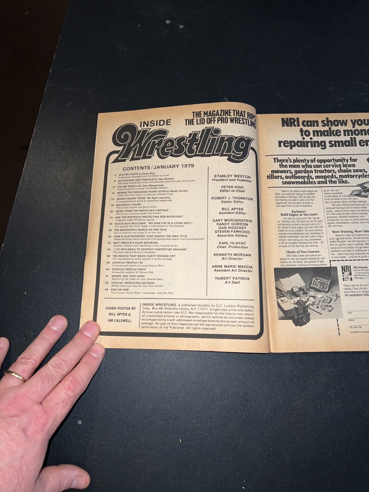 Inside Wrestling Magazine January 1979 Dusty Rhodes Cover NWA WWF WCCW Mid South