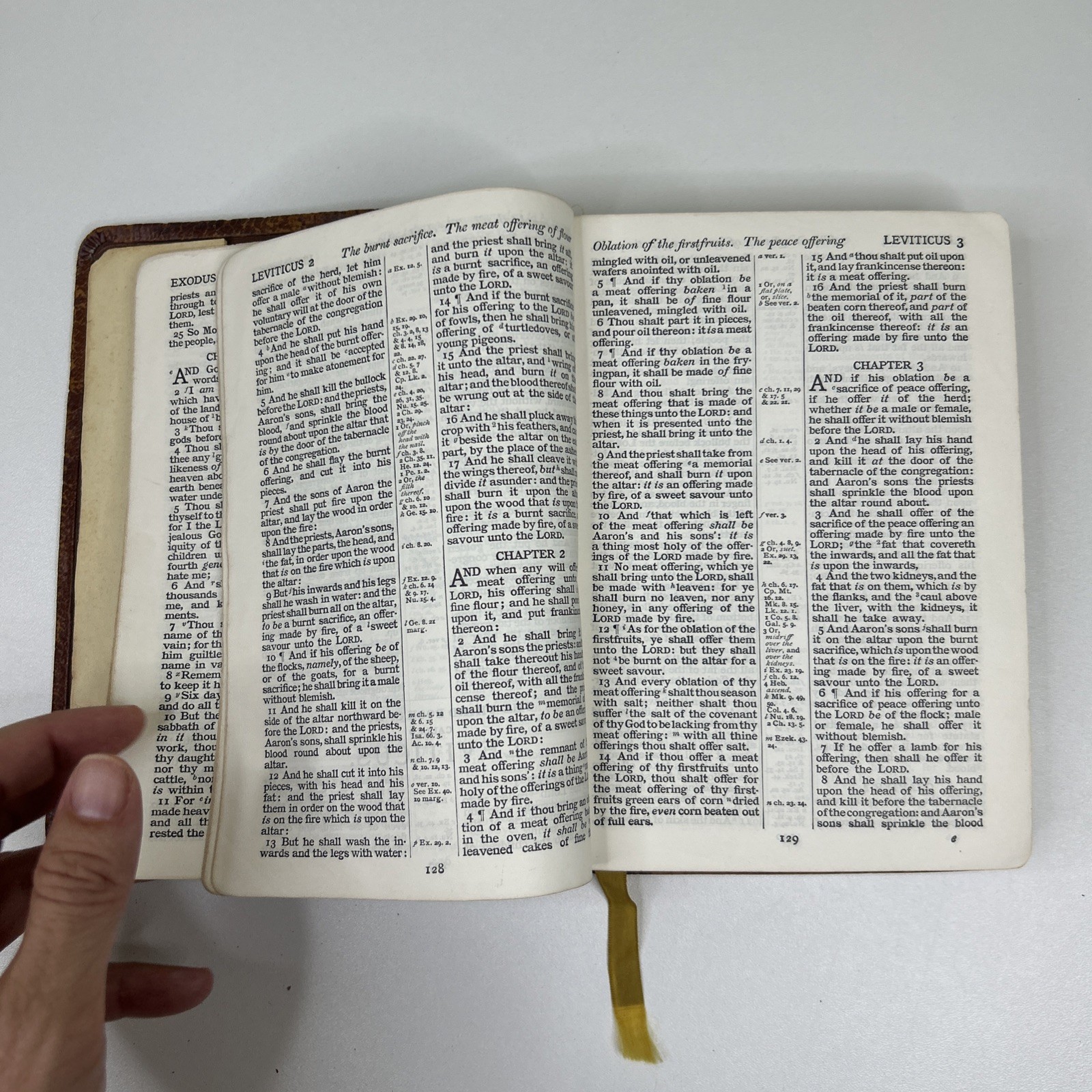 Holy Bible Cambridge 16 mo. Maps Old New Testaments Vintage 1940s Red Letter