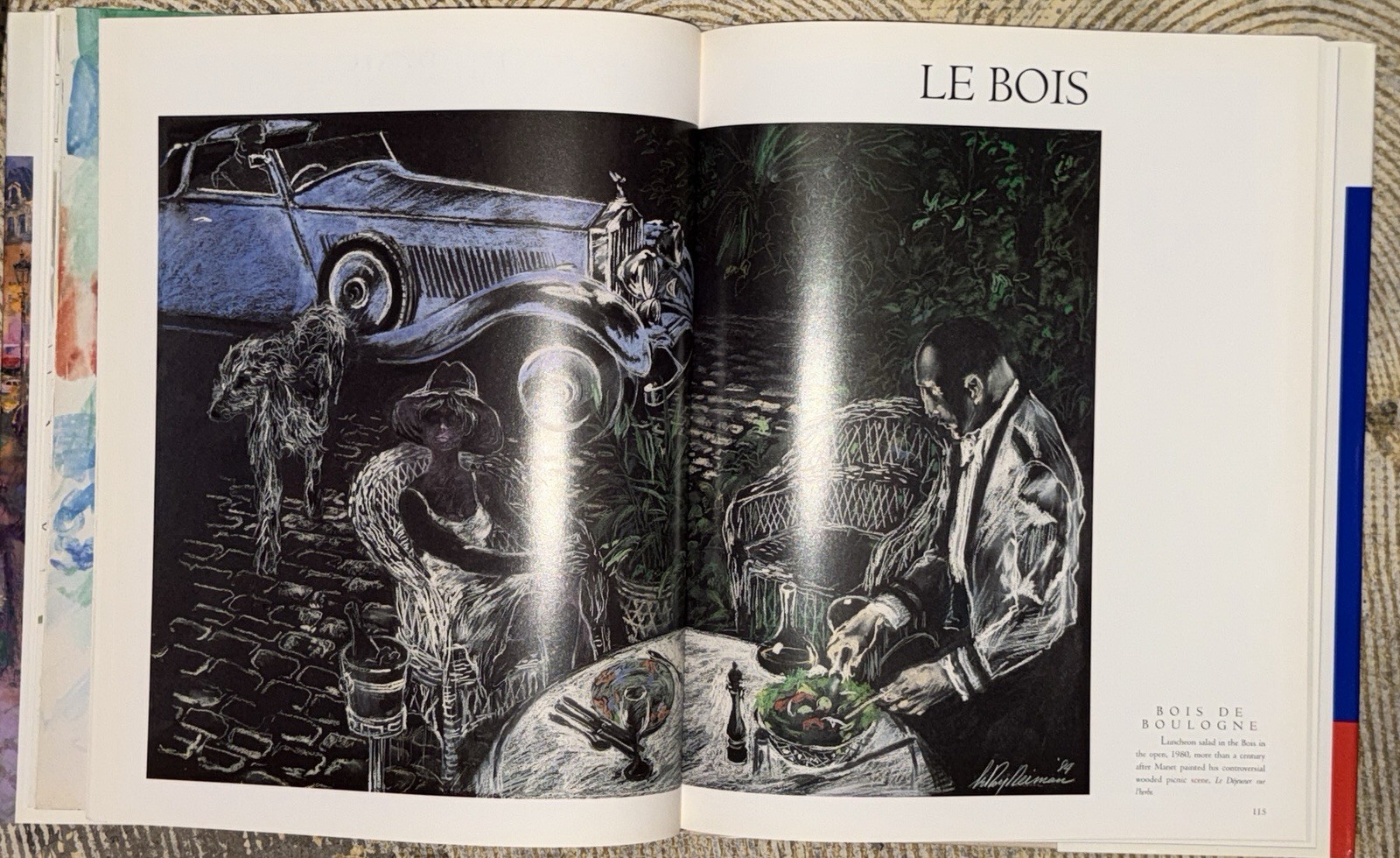 1994 LEROY NEIMAN AN AMERICAN IN PARIS HARDCOVER BOOK – GREAT PRINTS – I 1415