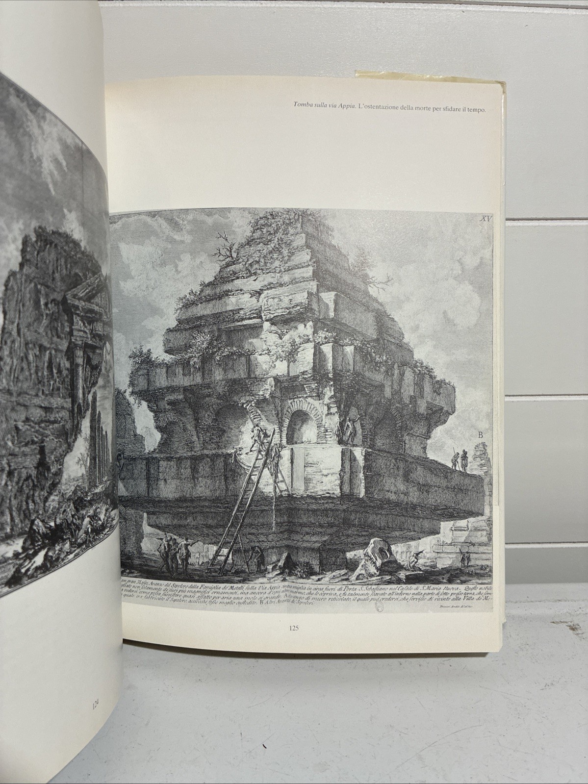 Vintage Piranesi Engraving Etching Book by Jean Jacques Leveque HCDJ Art Italian