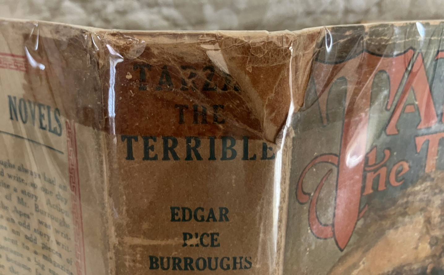 Edgar Rice Burroughs, TARZAN THE TERRIBLE, hardback book w/ DJ, Grosset & Dunlap