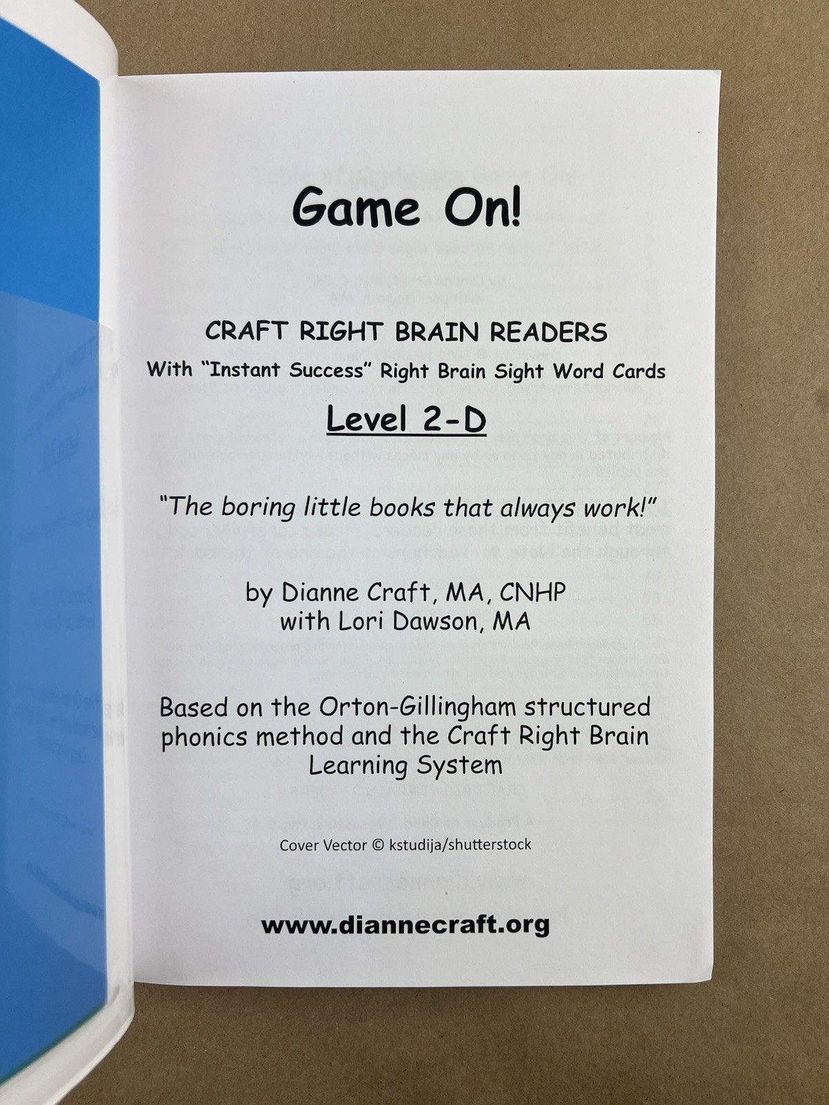 Craft Right Brain Readers: Level 2B 2C 2D, Homeschool, Reading, Phonics, PB