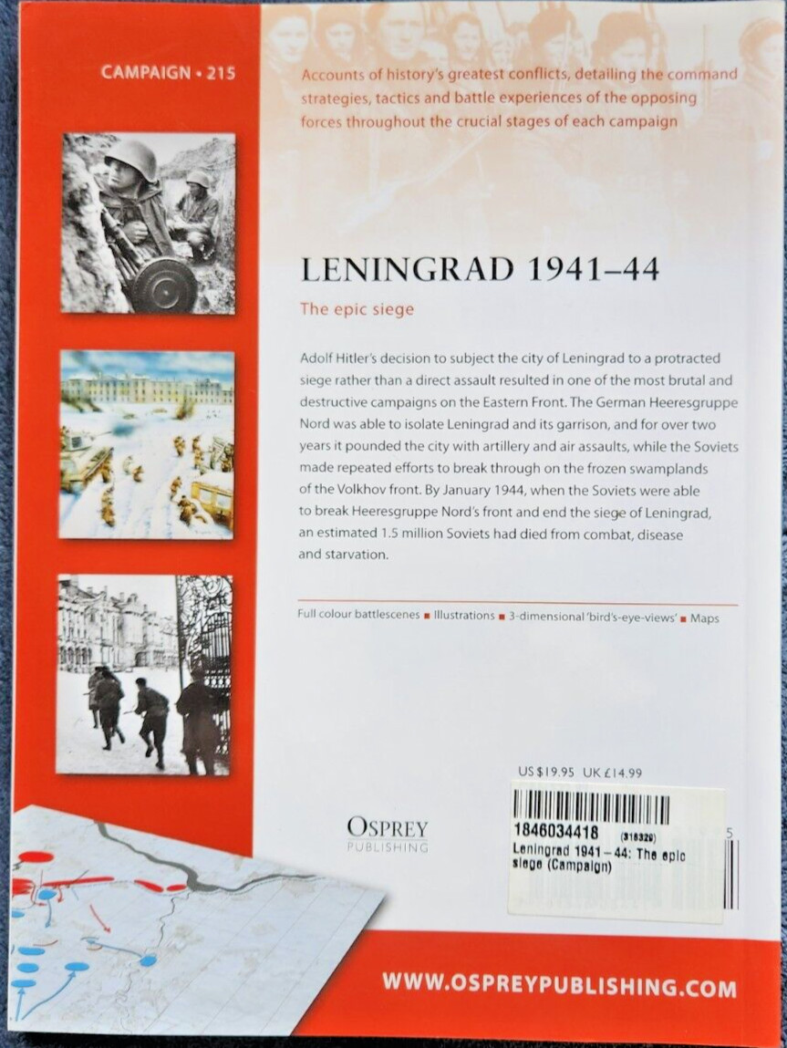 Osprey Campaign 215: Leningrad 1941-44, The Epic Siege by Robert Forczyk