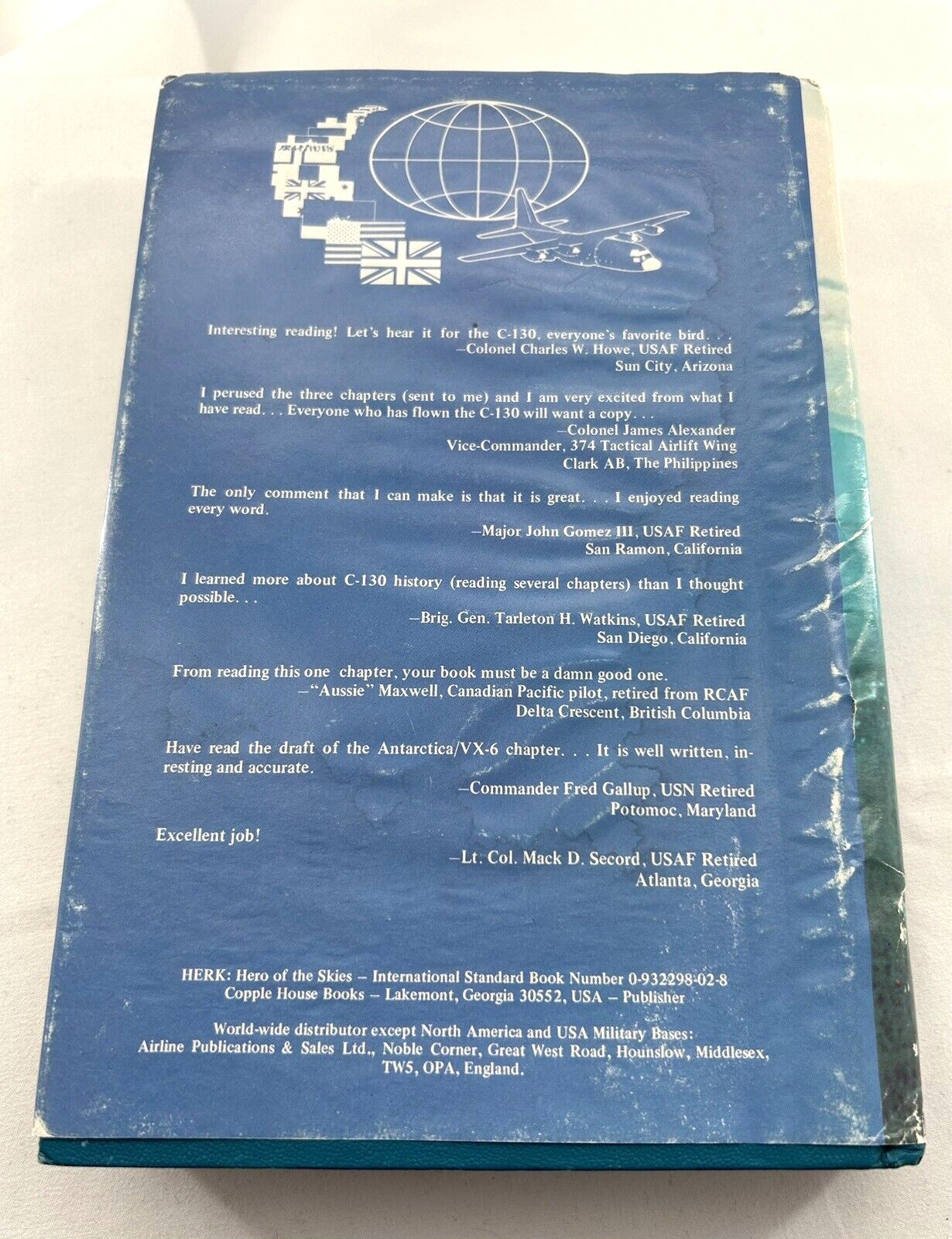 Herk: Hero of the Skies by Joseph Earl Dabney First Edition With Promo Pictures