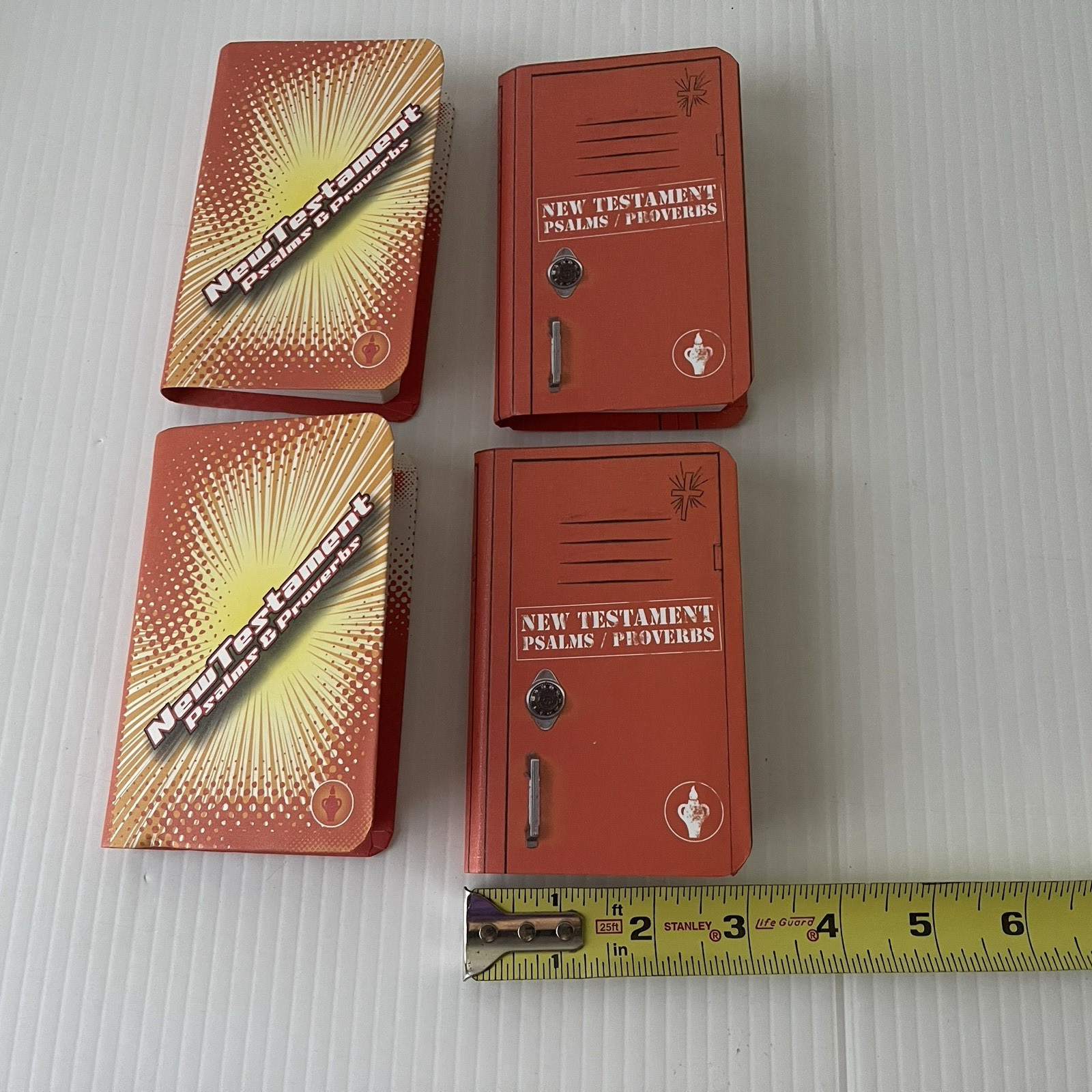 New Testament Bibles Lot Of 4 Gideon Pocket Mini Small Psalms Proverbs