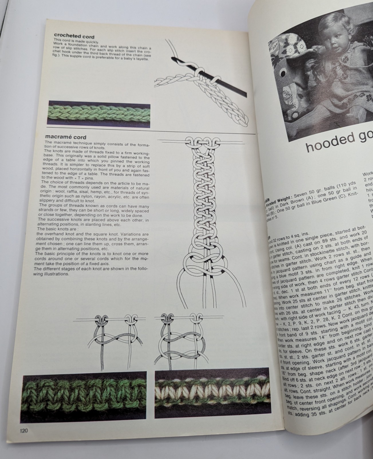 Vintage 1972 Mon Tricot 250 Stitches Patterns to Knit & Crochet Book 131 Pages