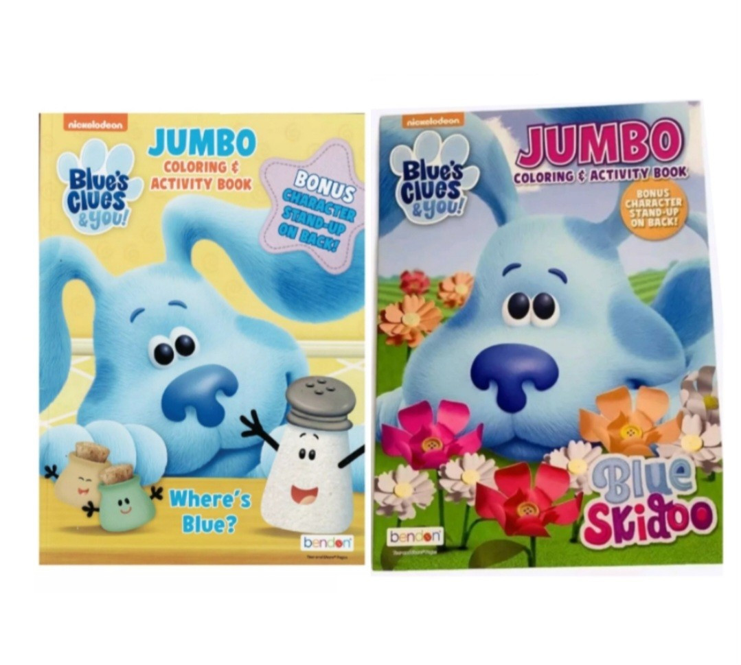 NEW! BLUES CLUES & YOU! COLORING & ACTIVITY BOOKS 💙 Wheres Blue?/Blues Skidoo!