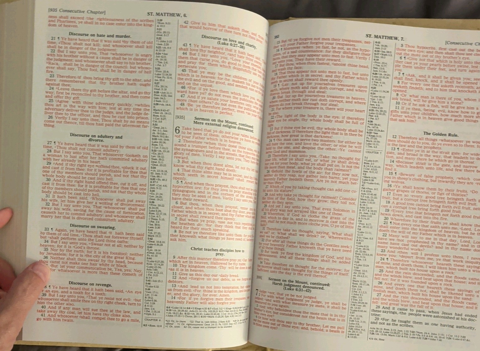 1988 HOLY BIBLE HEIRLOOM FAMILY BIBLE KING JAMES VERSION, RED LETTER EDITION