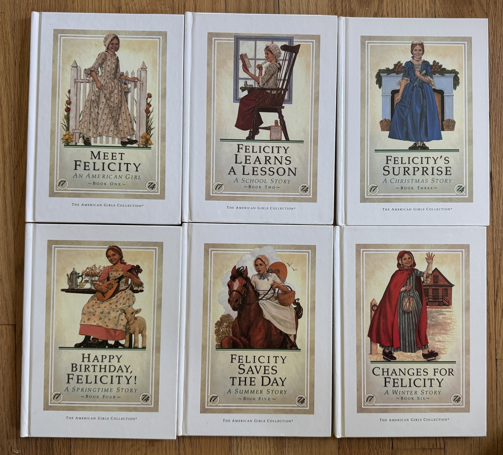 Complete Set FELICITY 1-6 American Girl Lot Pleasant Company Hardcover