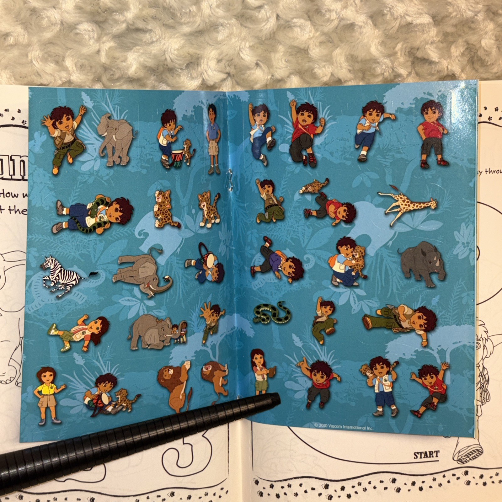 Nickelodeon Go Diego Go African Safari Activity Book Includes Over 30 Stickers