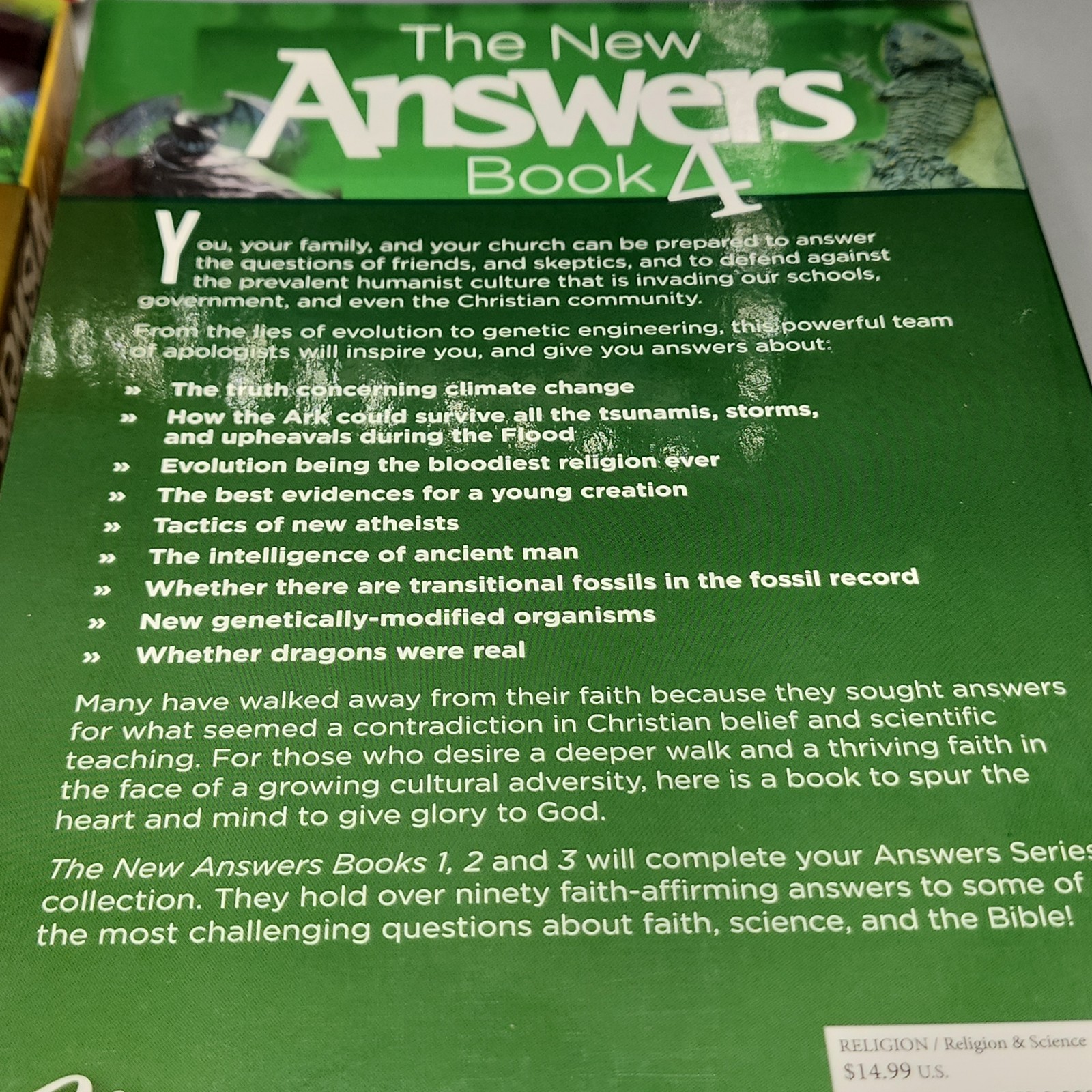 The New Answers Book Set Volumes 1 to 4 Box Set by Ken Ham Good