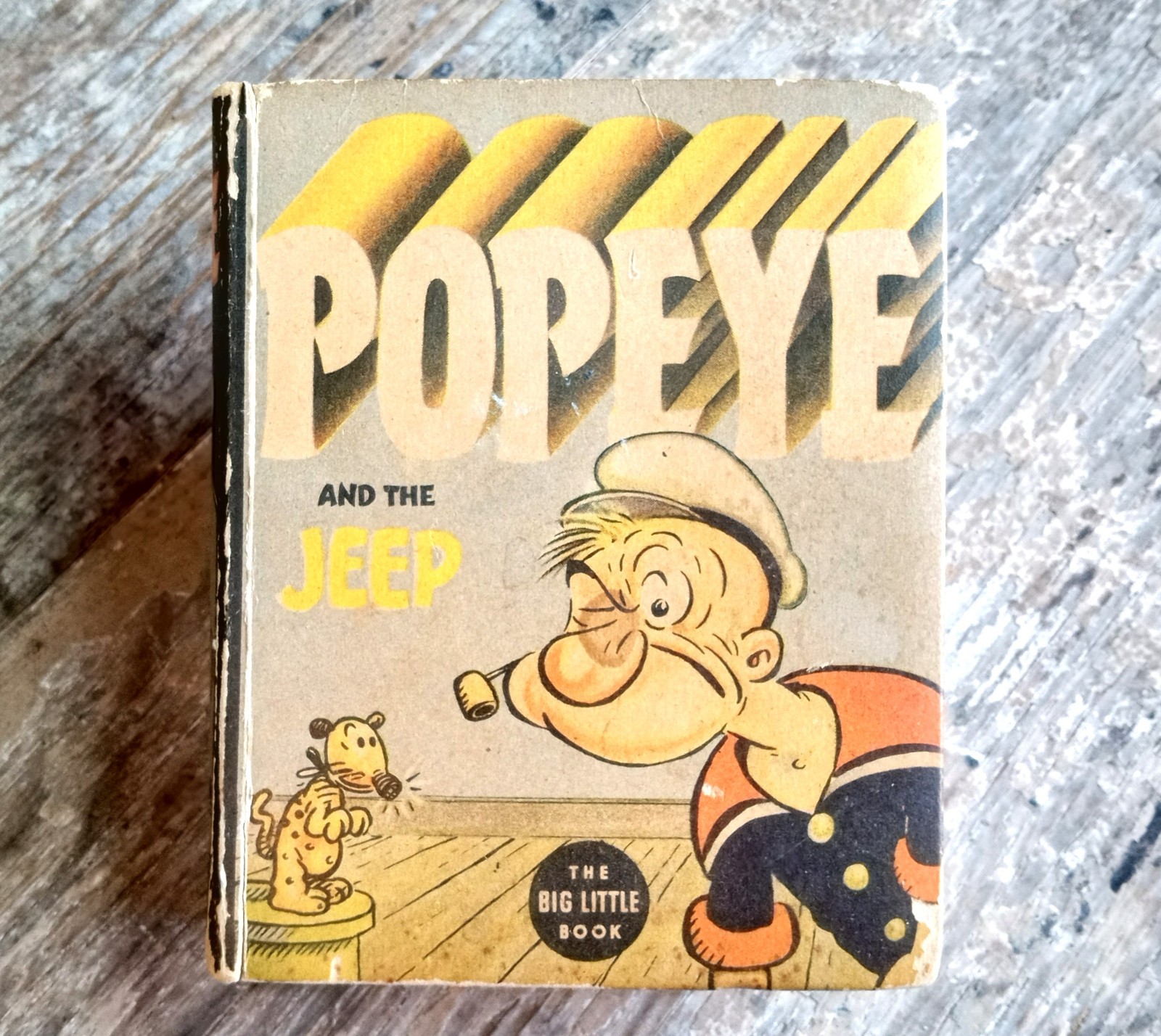 Popeye And The Jeep ~1937 Vintage Small HC~ E. C. Segar 30s Whitman Comic Illust