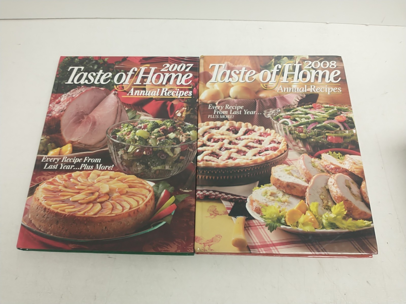 Taste of Home Annual Recipes Cookbook Hardcover Lot of 20 Years 1994-2015