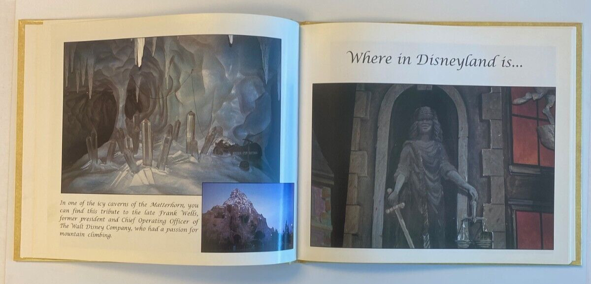 Where in Disneyland Attractions Book Hardcover 60 Pages 1997 NOS HTF
