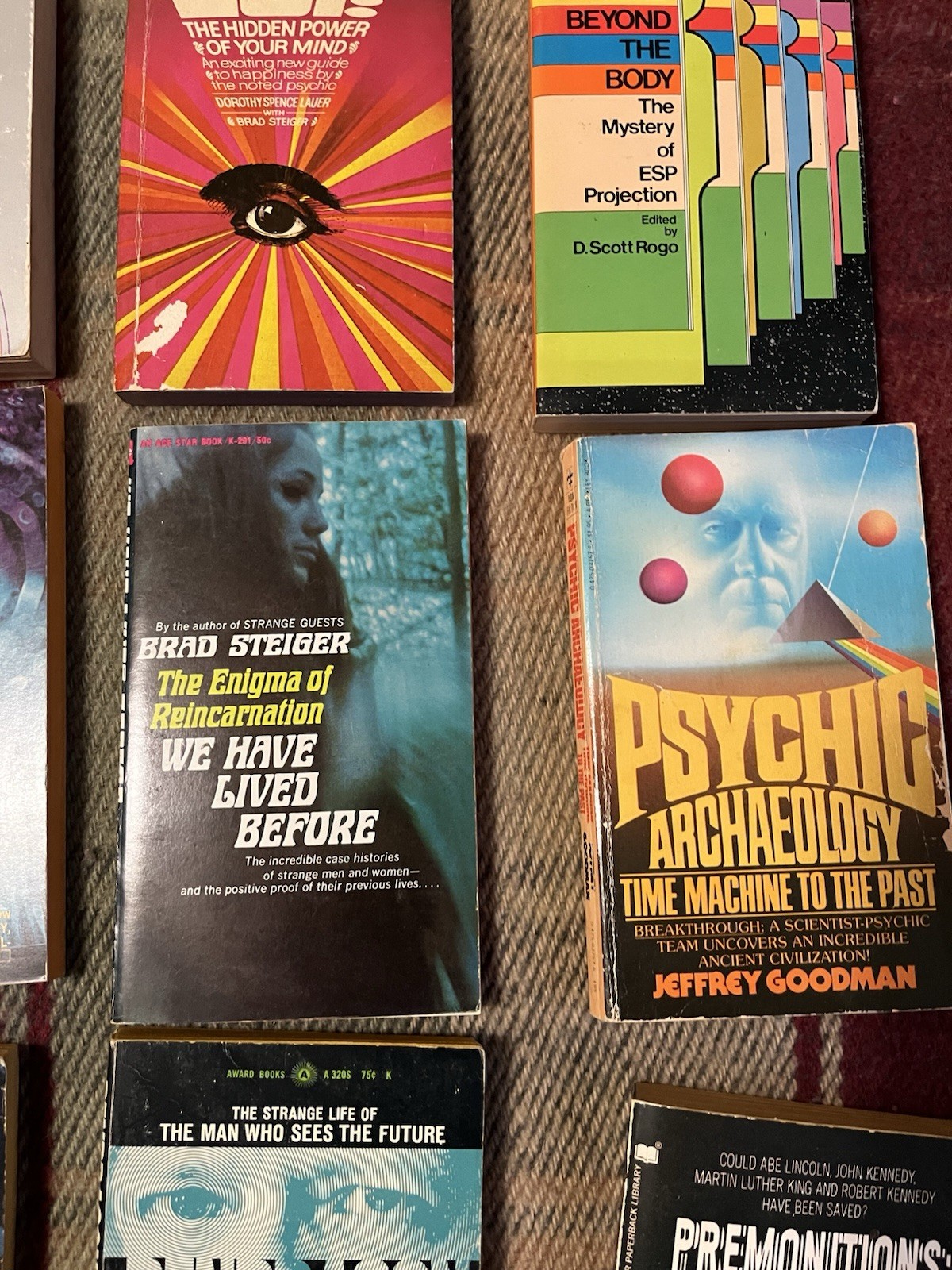 Telepathy, ESP, Psychic Powers, Prophecy Book Lot