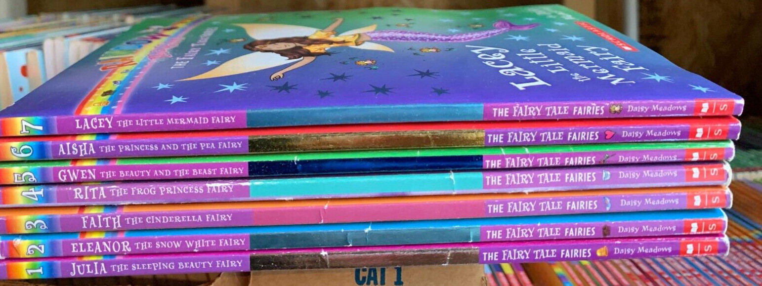 The Fairy Tale Fairies 1-7 Set 1 2 3 4 5 6 7 Rainbow Magic lot Daisy Meadows