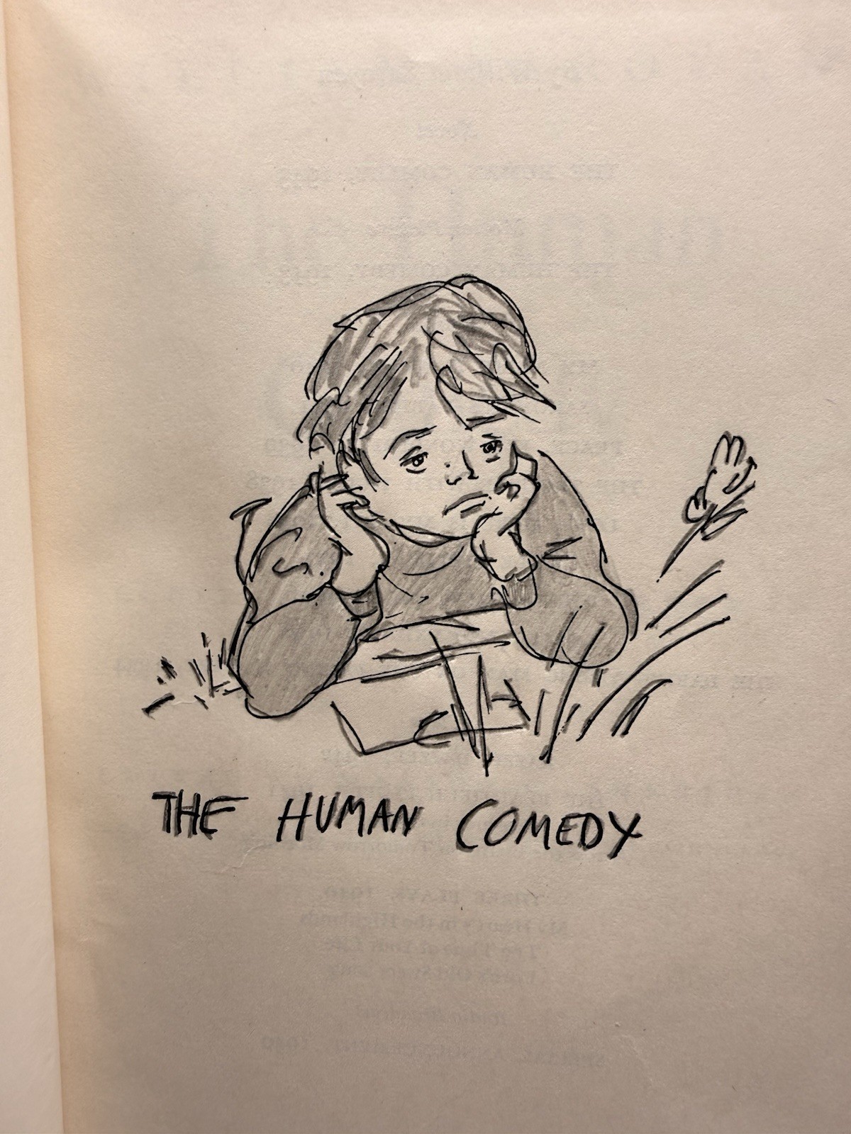 The Human Comedy William Saroyan 1944 HC Don Freeman Harcourt Brace