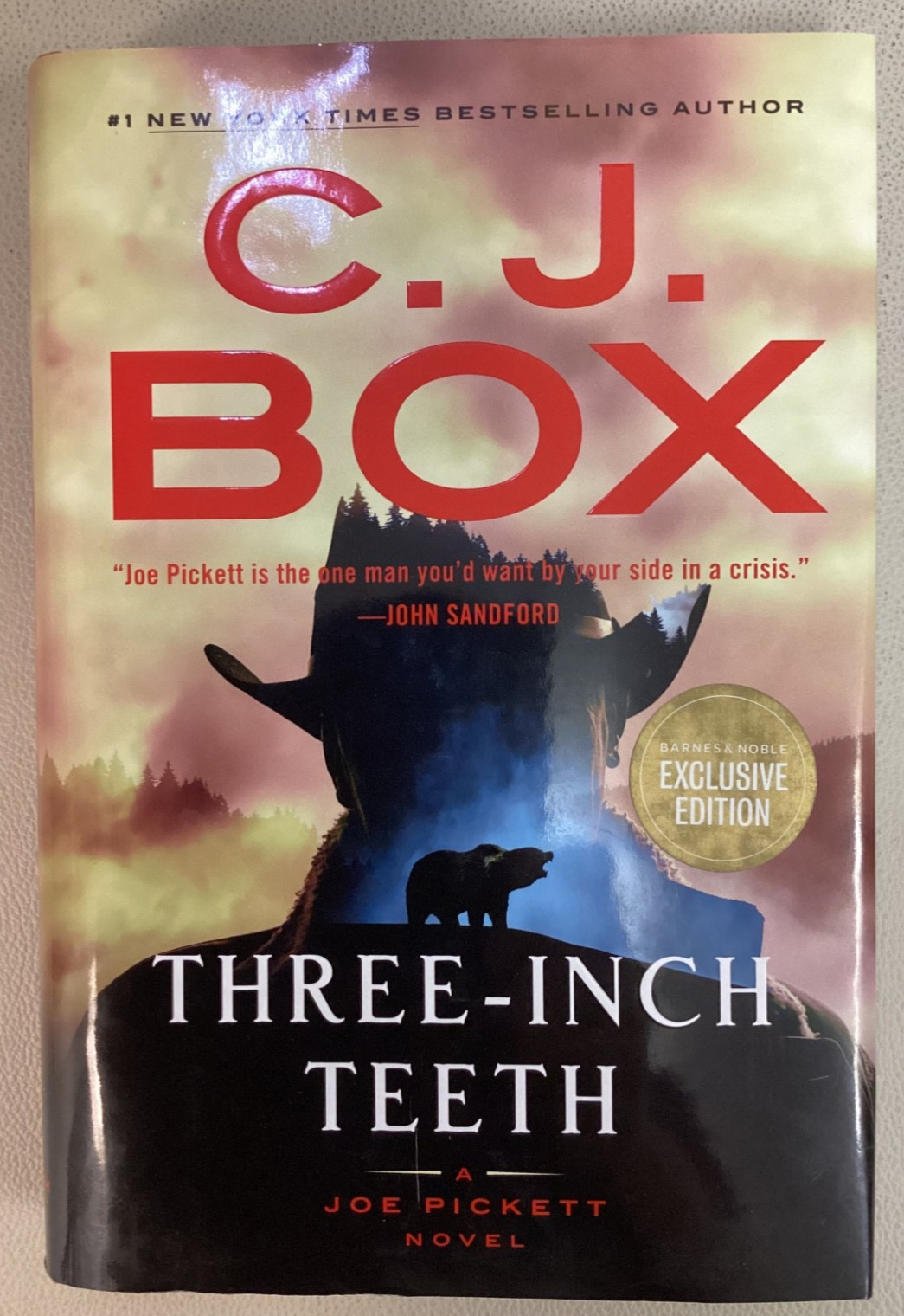 Signed 1st Ed THREE-INCH TEETH by C.J. Box Joe Pickett Novel HC w/DJ 2024 Putnam