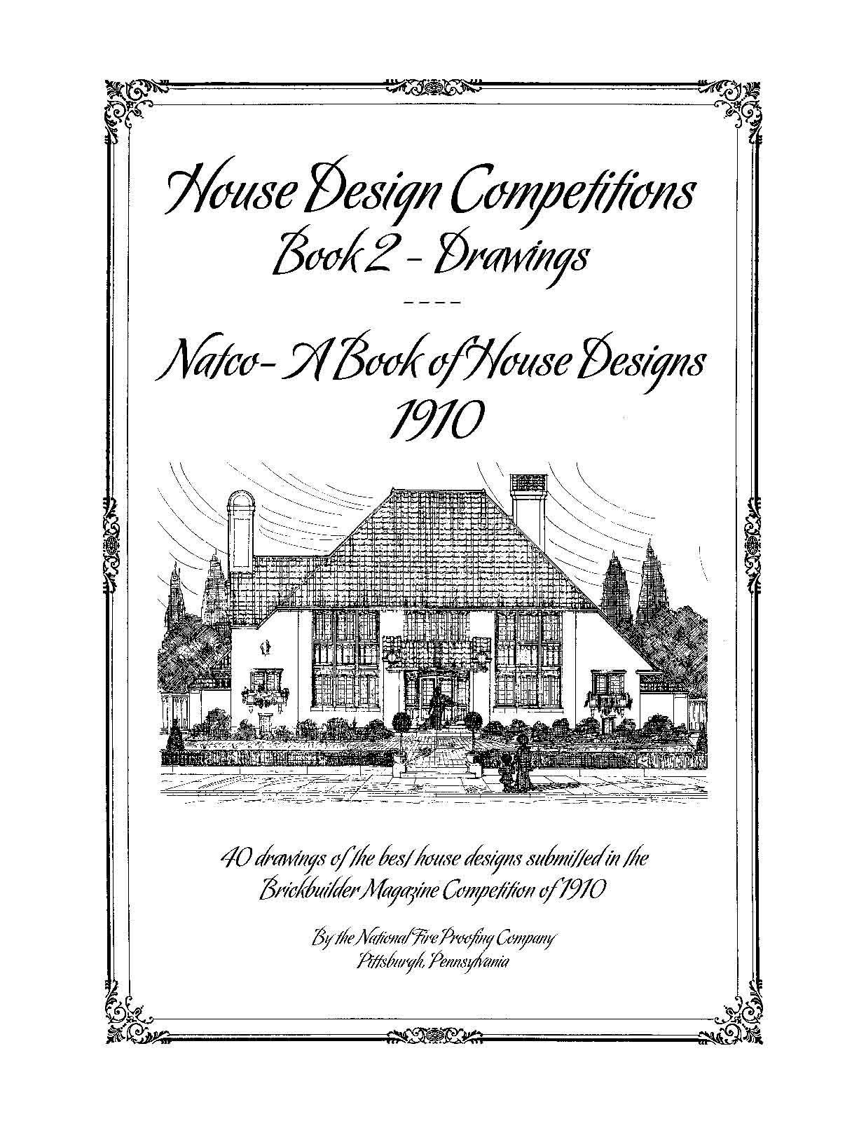 House Design Competitions, Book 2 Drawings – Natco- A Book of House Designs 1910
