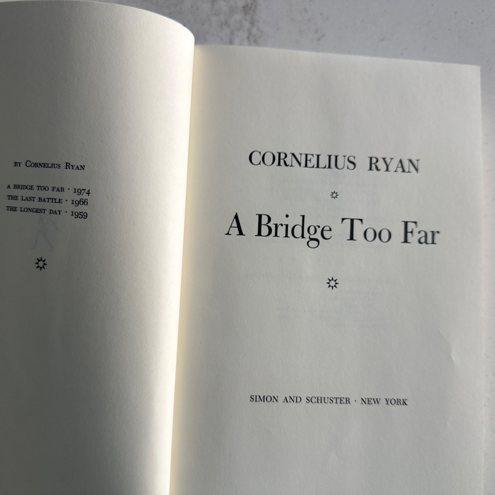 A Bridge Too Far by Cornelius Ryan 1974 RARE BINDER’S ERROR FIRST EDITION HCDJ