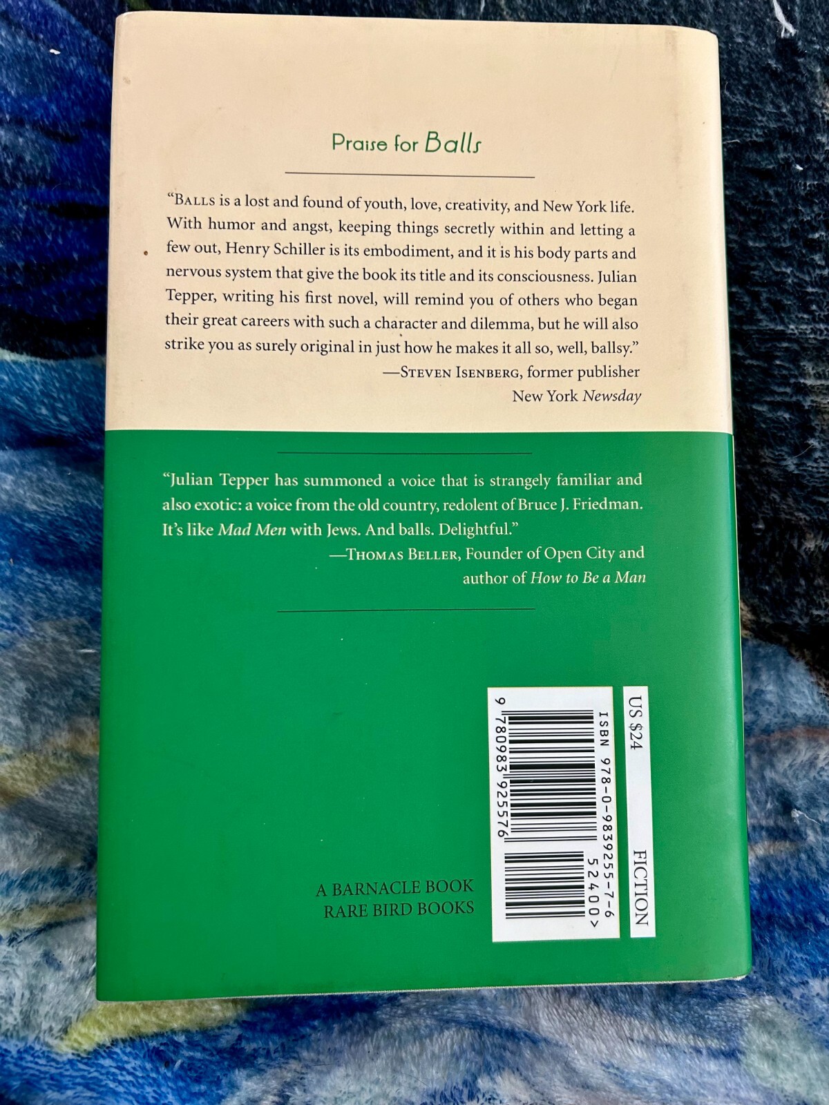 BALLS JULIAN TEPPER HARDCOVER BRAND NEW ***FREE SHIPPING***