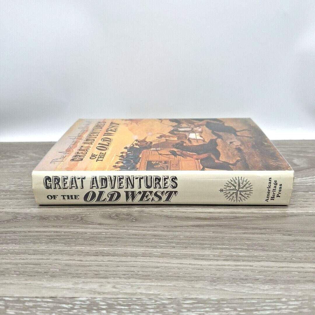 1969 American Heritage Books Great Adventures of the Old West HCDJ Mylar Cover