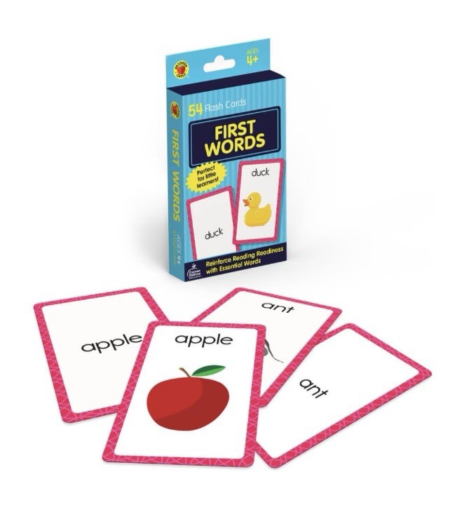 Brighter Child Flash Cards First Words 54 Pack Essential Word Cards Age 4+ New