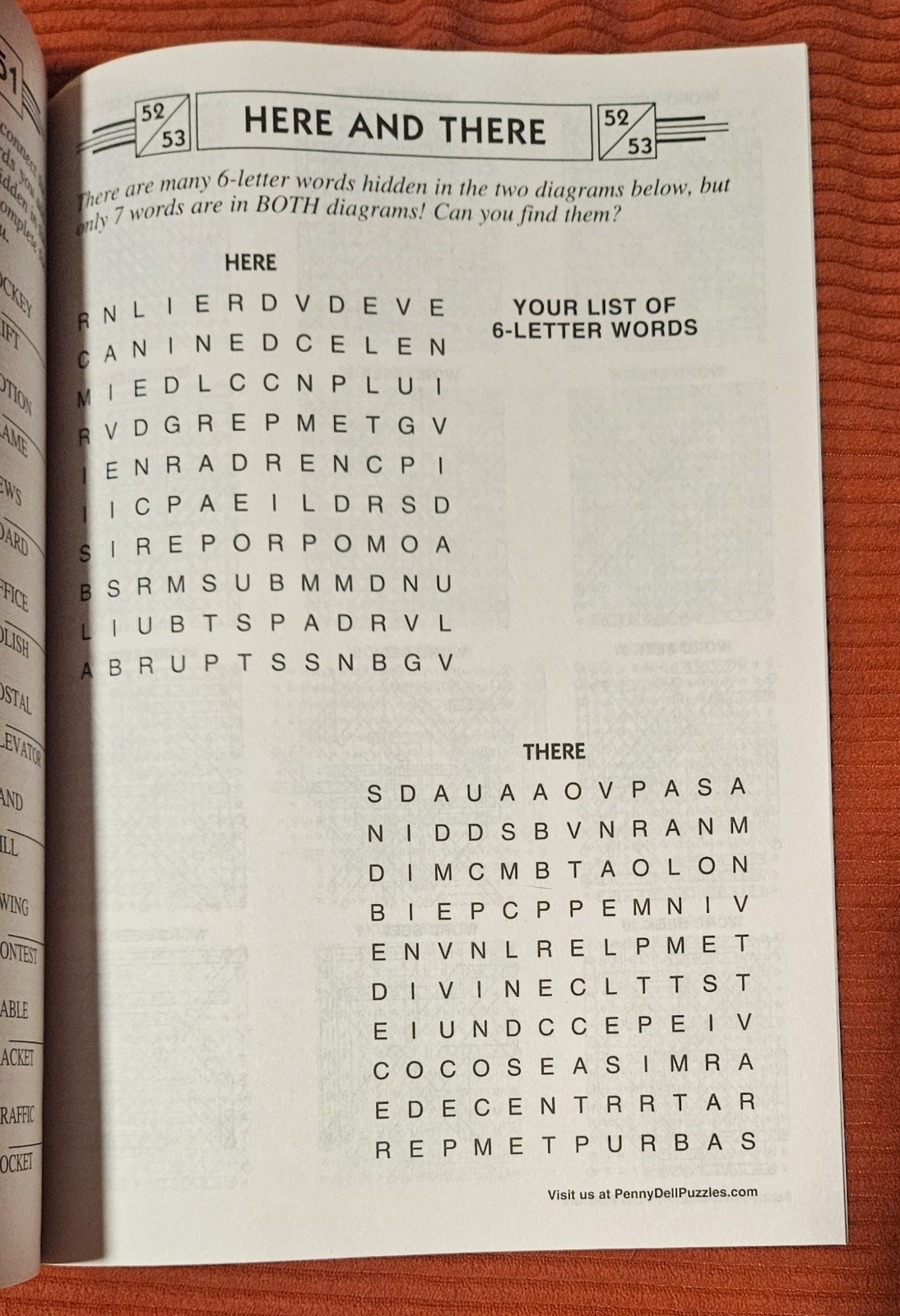 Lot of 2 Penny Press Dell Missing List Word Seeks Puzzle Books Vol 120, 121