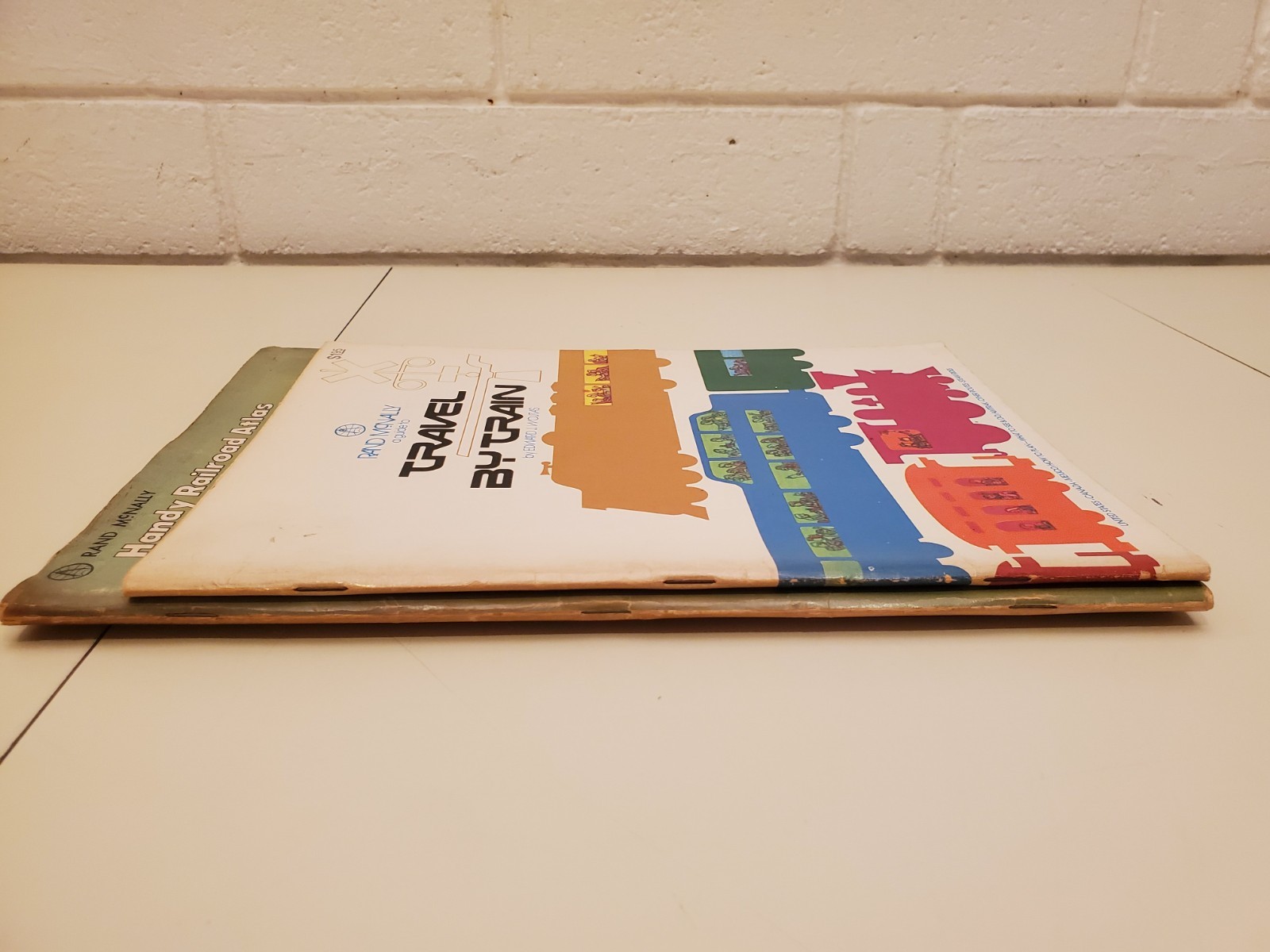 RAND McNALLY HANDY RAILROAD ATLAS OF THE UNITED STATES VINTAGE TRAINS 70s BOOK
