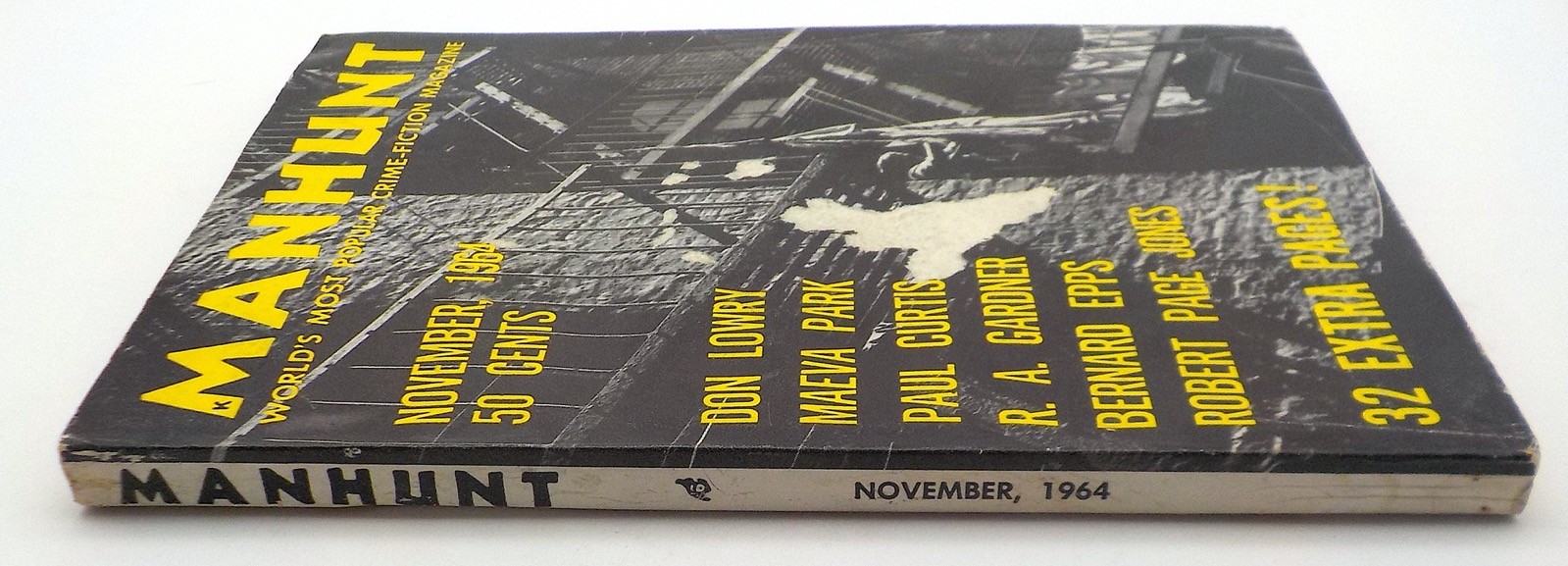 MANHUNT Detective Story Monthly Magazine November 1964