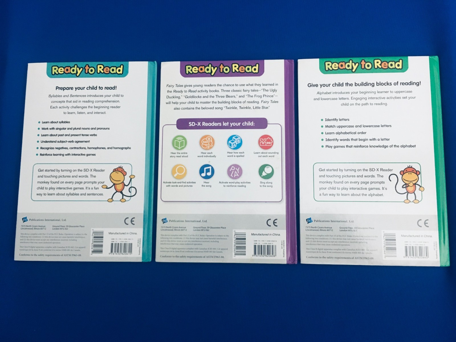 Ready-to-Read 3+ Years Syllables and Sentences Fairy tales + alphabet 3 books