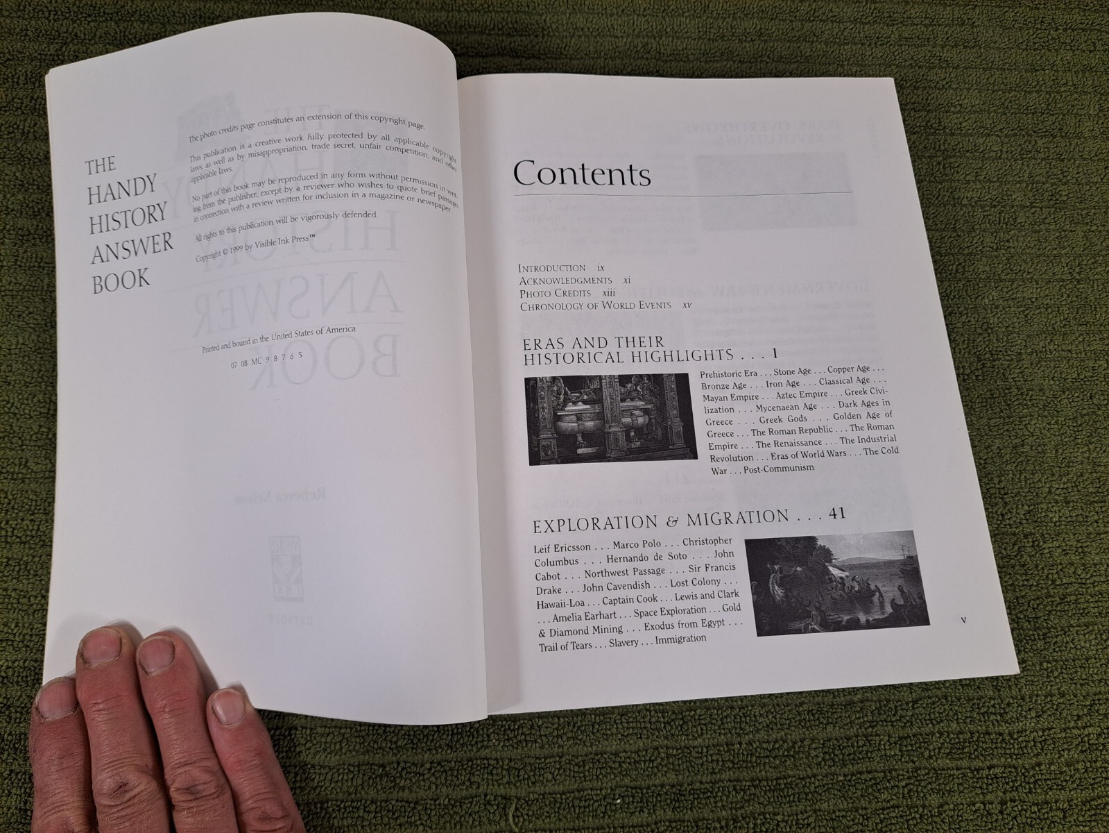 The Handy History Answer Book by Rebecca Nelson 456 pages
