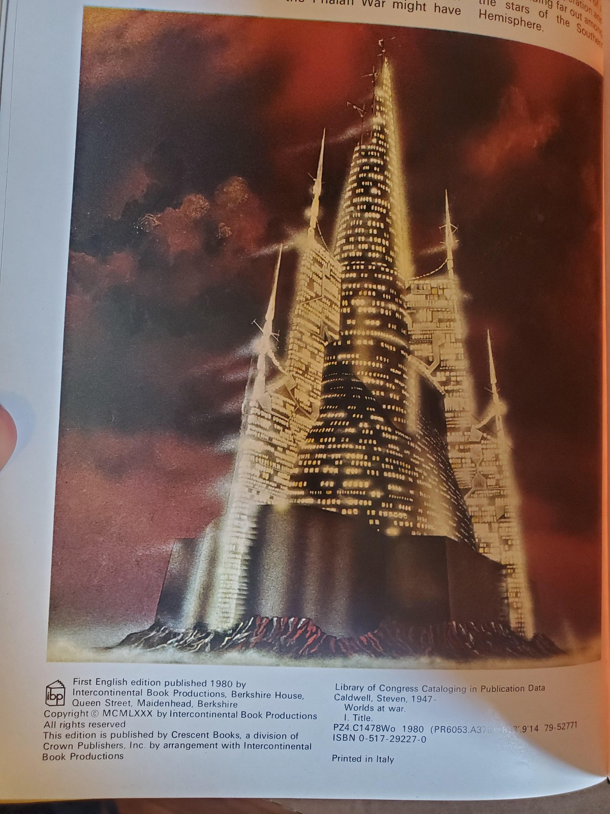 Worlds at War – 1st Crescent Edition – Steven Caldwell – 1980, HCDJ