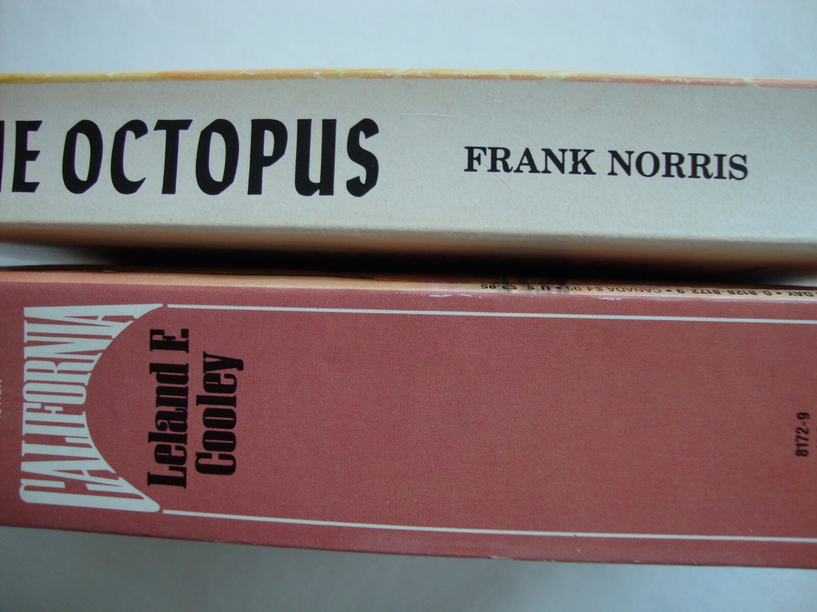 2 new OCTOPUS, CALIFORNIA pb books HISTORICAL DRAMA paperbacks FICTION, rare