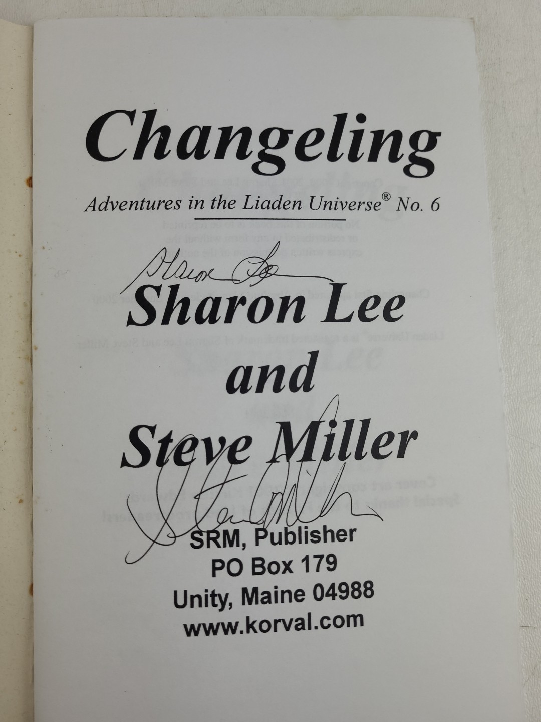 *SIGNED* Lot 6 Liaden Universe Chapbooks Sharon Lee Steve Miller 1-4 6 7 Sci-Fi