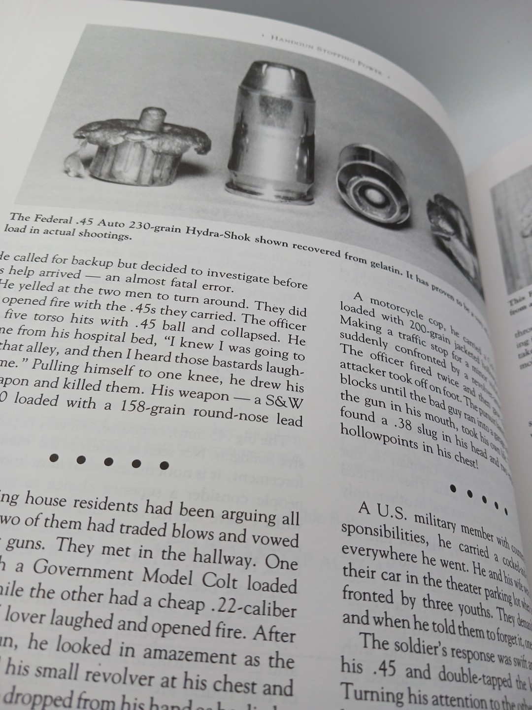 Handgun Stopping Power Marshall & Sanow Paladin Press 1992 HC