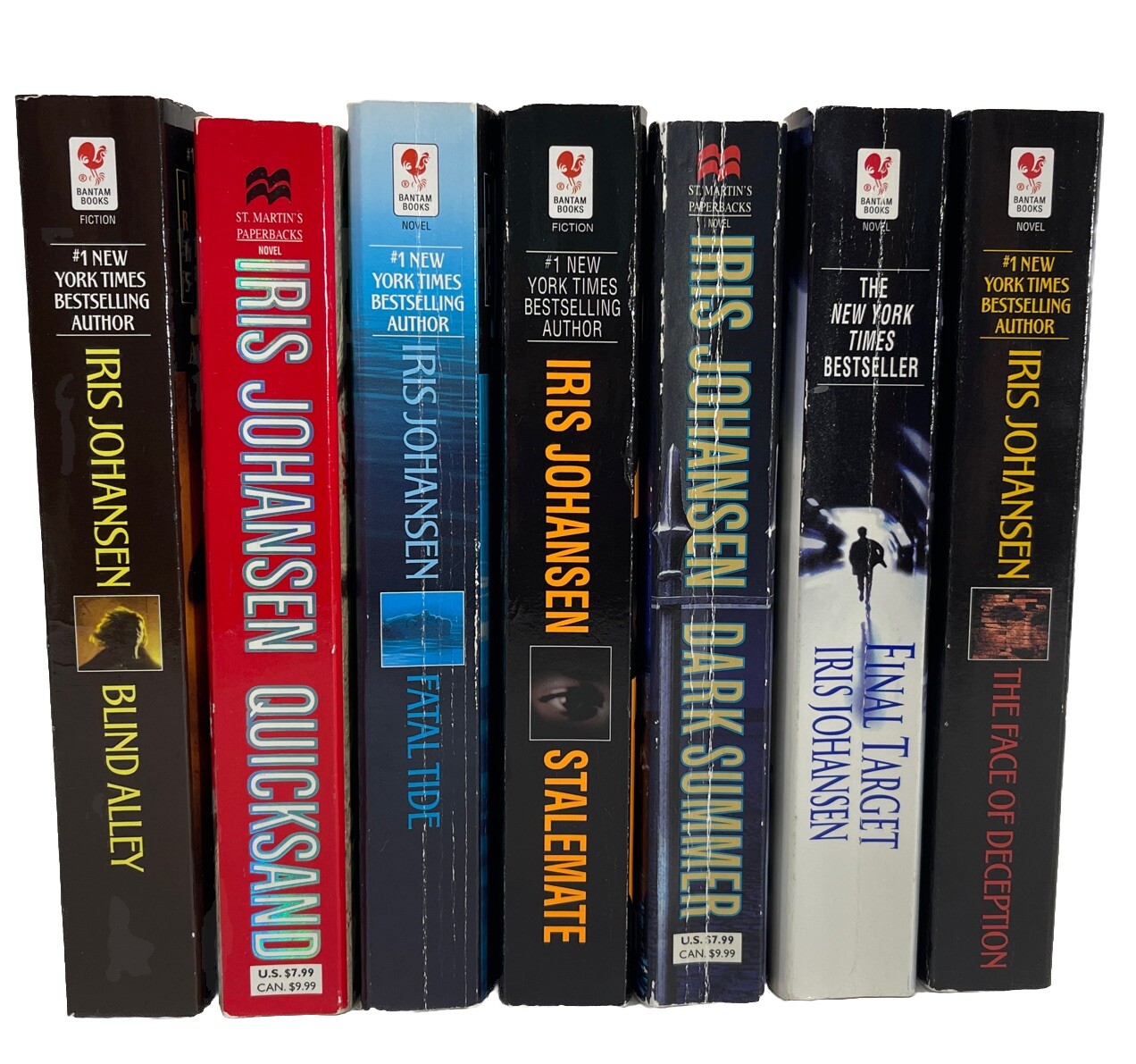 Iris Johansen 7-Book Lot Stalemate, Fatal Tide, Quicksand, Dark Summer & More