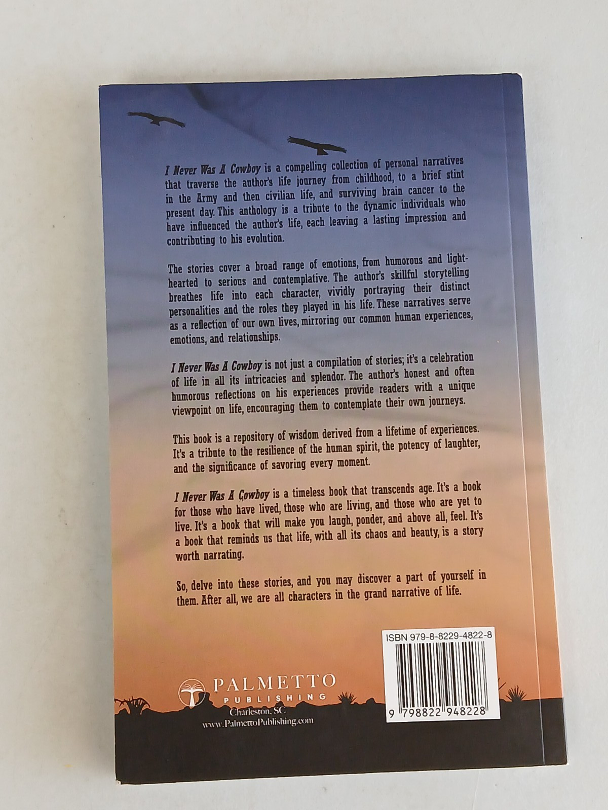 Felix Rainosek I NEVER WAS A COWBOY Memoir Palmetto Publishing 2024 Preowned