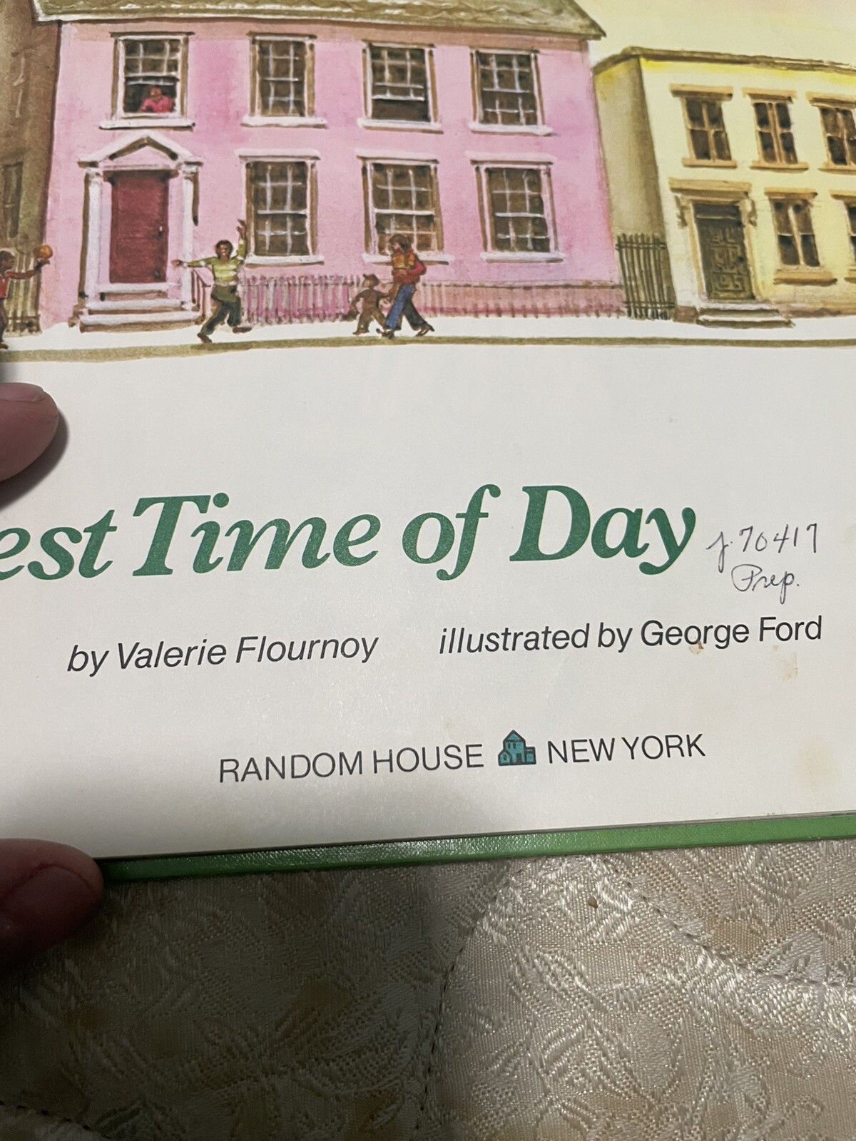 The Best Time of Day ) by Flournoy, Valerie 1978 Hard Cover Vintage Book