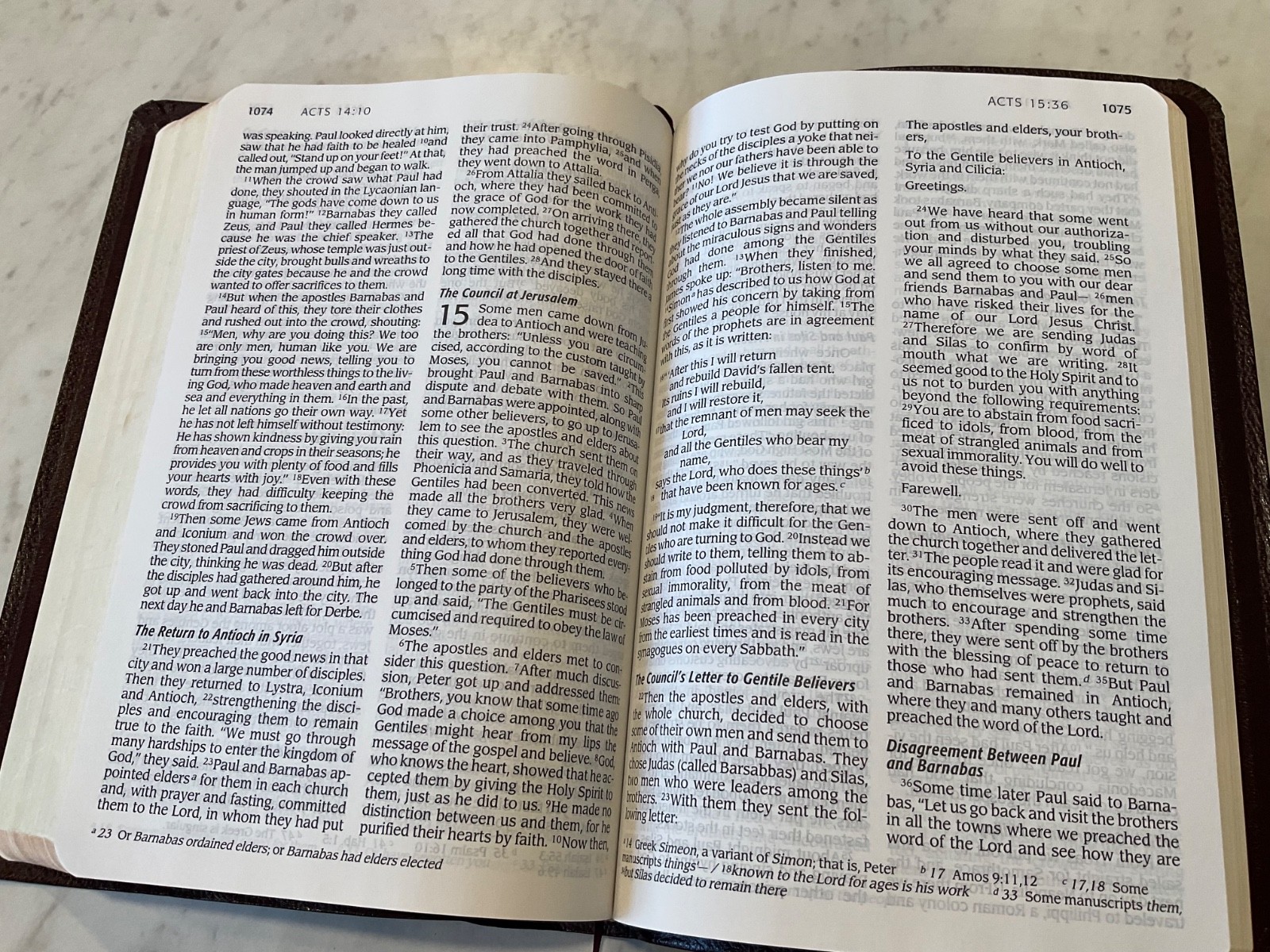 Bible NIV 1984 Large Print Thinline Burgundy Bonded Leather Excellent Condition
