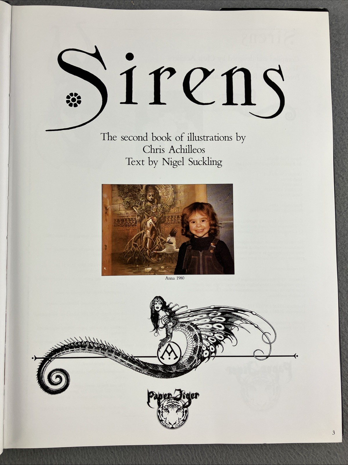 Sirens by Chris Achilleos 1986, Hardcover 127 Pages Illustrated Fantasy Art Book
