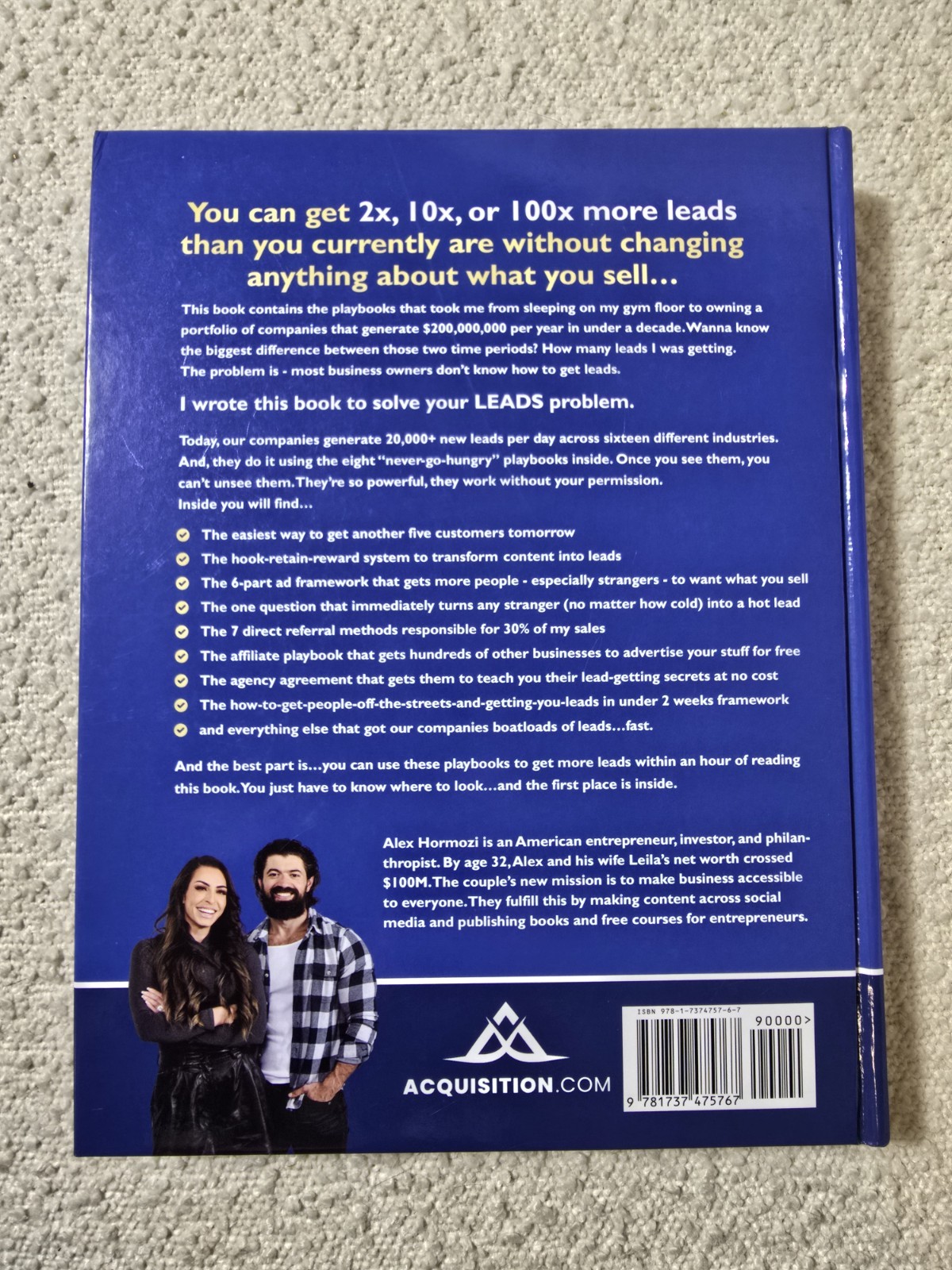 $100M Leads: How to Get Strangers To Want to Buy – Hardcover, by Hormozi Alex
