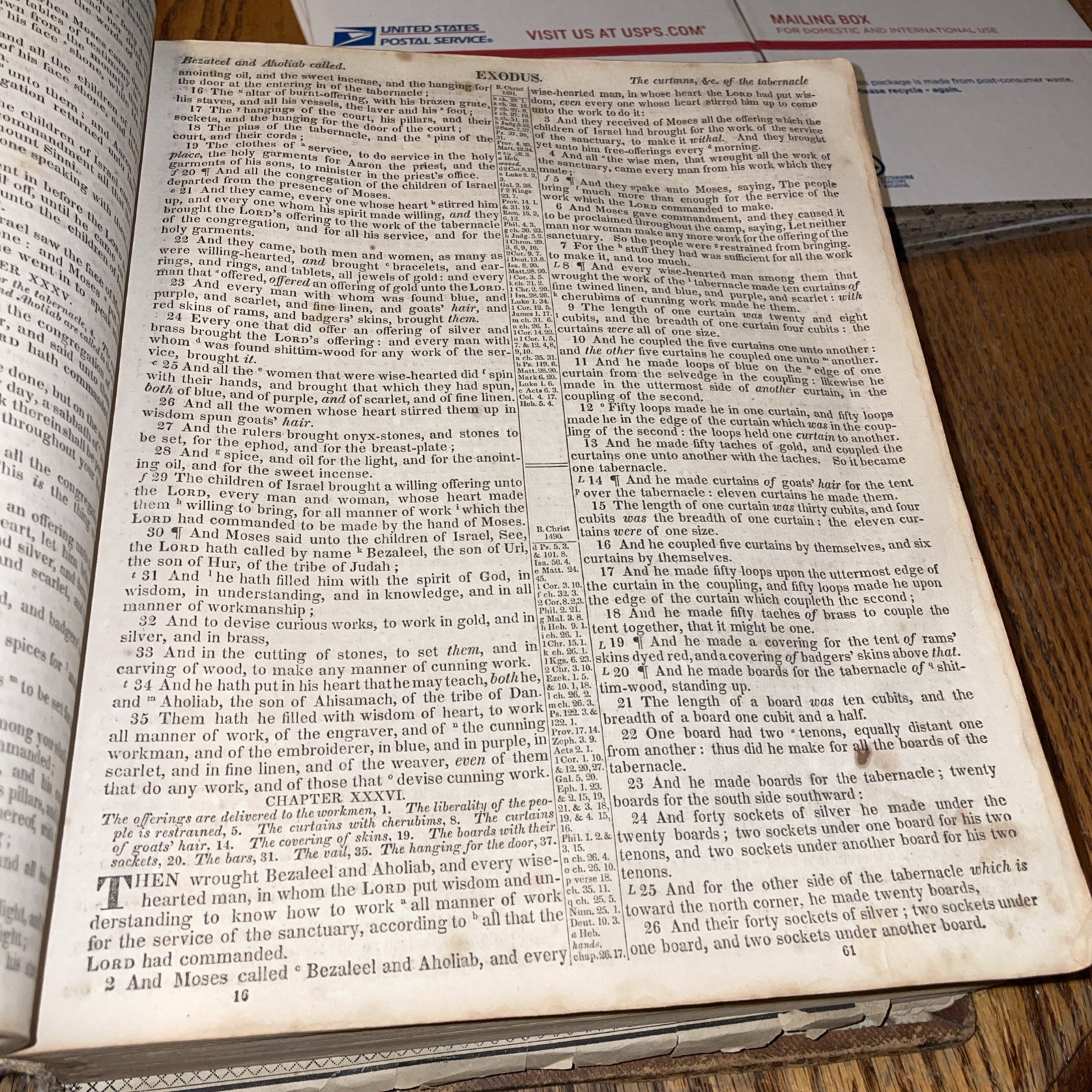 1833 Sherwood family Bible apocrypha & Index By NY N. J. White 1833