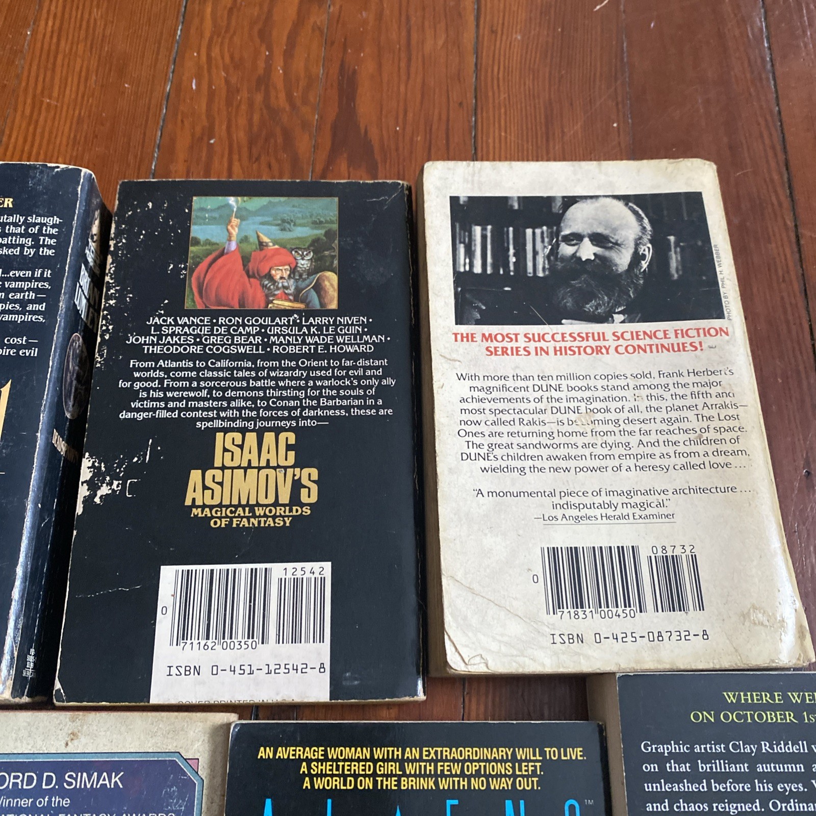 Lot Of 9 Science Fiction Paperback Novels